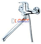 смеситель G.Lauf для ванны с плоским пов. изливом, ø40, встр. переключение KLO7-A149