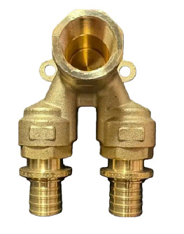 Проточный настенный уголок аксиальный 16x1/2"Fx16 (45/1шт) 0