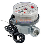 Водосчетчик унив, квартирный, с импульсным выходом, БЕЗ СГОНОВ, до +90^С, 1,5м3, 1/2", 80 мм