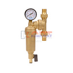 фильтр самоочищ. свобод. вращения с манометром 1/2" для гор. воды лат.корпус VR (1/1