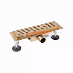 Душевой трап с сухим затвором- 600 мм , матовое золото "VIEIR" (4шт)