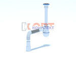 Сифон Ани 1 1/4"* 40с гибкой трубой 40х40/50  (30 шт)