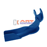 Фиксатор поворота, пластик, 90град, для труб 16мм. синий  (30/200шт)