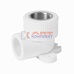 PPR VIEIR Угол с креплением (водорозетка) 25-1/2" ВНУТ.Р. латунь (120/10шт)