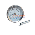 Термометр накладной с пружиной 0-120"С VR (1/100шт)