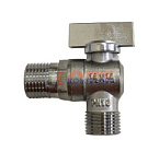 Кран шаровой угловой для подкл. с/т приборов 1/2"х1/2" (150шт)