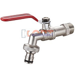 Кран шаровый Zegor латунный водоразборный усиленный с быстросъемом 1/2" (12шт)