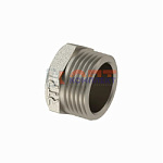 Заглушка, латунь, нар резьба  3/4", еврослот, никель, RTP (240/1шт)