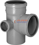 ПП TEBO Крестовина канализ.2-хпл. правая 110-110-50 87,5 град. (1/25шт)