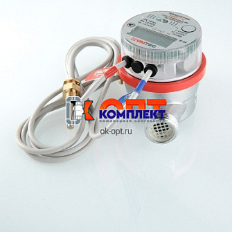 Теплосчетчик квартирный, с тахометрическим расходомером, RS-485  (на подающий тр.) 0,6 м3/час 1