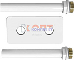 Комплект обжим трубок 15мм*1/2"РН L110мм с двойным отражателем L100мм W50мм H15ммм, БЕЛЫЙ VIVALDO