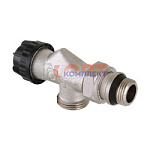 Клапан термост-ий с преднастр-ой ОСЕВОЙ (с доп. уплотн.), 1/2" с перех. на "евроконус"