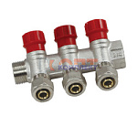 коллектор регулирующий с цангами 1"х16-3 вых. никель VR (16/2шт)