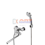 смеситель G.Lauf для ванны с плоским пов. изливом, ø40, выносн. Дивертор ZDN6-A183