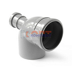 PP Отвод с выходом фронтальный  110x50/87,5  PRO AQUA Comfort (28шт)