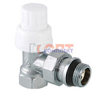 Клапан термостатический для рад. угловой 1/2"  (с доп. уплотнением)  (15 /60шт)