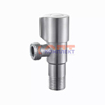 Кран угловой из нерж. стали с керамической кран-буксой 1/2 x 1/2"(100/1шт)