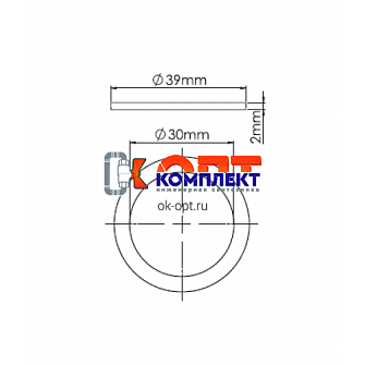 Прокладка плоская, 32 мм (25/3000шт) 1
