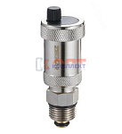 Воздухоотводчик автомат. ZEGOR 3/8  прямой ХРОМ в комплекте с отсеч. клапаном 1/2 (1/100шт)