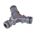 Тройник штуцерный под коннектор для шлангов