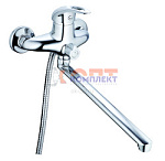 смеситель G.Lauf для ванны с плоским пов. изливом, ø40, встр. переключение KLO7-A048