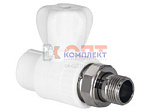 PPR TEBO Шаровой кран для радиаторов прямой 20x1/2"  (10/60шт)