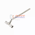 Пресс тройник радиаторный с хромированной латунной трубкой 16x15x16-300мм (30/1шт)