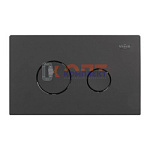 60 Кнопка смыва ЧЕРНАЯ для инсталяции механическая, круглые клавиши (20/1шт)