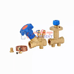 Автоматический  регулятор перепада давления в комплекте со статическим балансировочным клапаном 3/4"