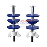 комплект для крепления бачка к унитазу нержавейка ZEGOR в блистере (50/500шт)