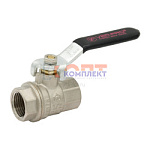 Кран шаровой 3/4" F/F  (ручка)  НИКЕЛЬ "VER-PRO"(100/10шт)