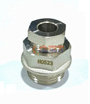 Переходник для греющего кабеля, никелированный 1/2"М (400/10шт)