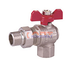 Кран шар. полнопроход. усиленный угловой с полусгоном 1/2" вн.-нар. (14/112шт)