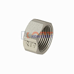 Заглушка, латунь, вн резьба  3/4", еврослот, никель, RTP (240/1шт)