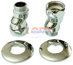 Эксцентрик с накидной гайкой, хром 1/2"M x 1"F (100шт)