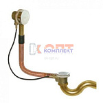 Обвязка медно-латунная для ванны ПОЛУАВТОМАТ горловина и ручка хром металл VR (1/10шт)