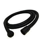 Шланг для душа 100см в металлической оплетке, черный (50/1шт)