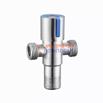 Кран трехпроходной из нерж. стали для подключения лейки биде и бочка унитаза 1/2 x3/4 x 1/2" (100/1ш