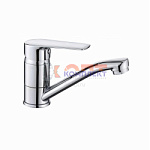 Смеситель одноручковый для умывальника с плоским поворотным средним изливом VIEIR (1/10шт)