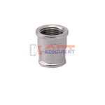 Муфта НИКЕЛЬ 1/4"Fx1/2"F  (400/20шт)