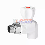 PPR VIEIR Кран шаровой для радиатора 20х1/2" угловой (сталь шар) (10 /100шт)