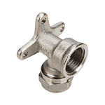 Уголок обжим 20×3/4"вн с крепл. (водорозетка) AQUALINK (60/10)