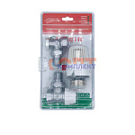 Комплект термостатический VR для подключения рад-ра 1/2 УГЛОВОЙ (3 в 1 ) (1/25шт)