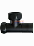 Кран для полотенцесушителя, черный 3/4"Fx1"F (60/2шт)