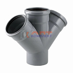 ПП TEBO Крестовина канализац. 110-110-110 45 град. (1/9шт)