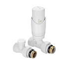 Комплект терморегулирующего оборудования для радиатора прямой (белый) DN15, 1/2"