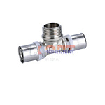 Пресс тройник 16X1/2"нарX16  (150/10шт)