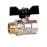 Кран шар. АТМ стандарт  проход бабочка 1" вн.-нар. (10/100шт)