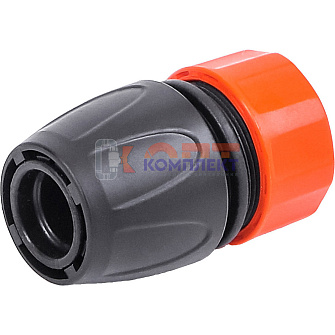 Соединитель (коннектор) для шланга 3/4", без аквастопа, пластик ЖУК 0