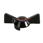 Ручка-бабочка для крана PERFECT, 1/2" черная